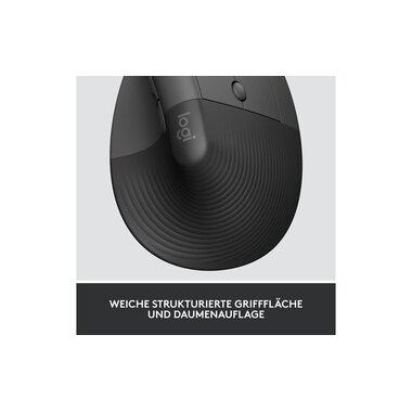 Logitech Souris ergonomique Lift for Business Graphite