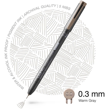 COPIC Multiliner 0.3mm 22075518 warm Grey