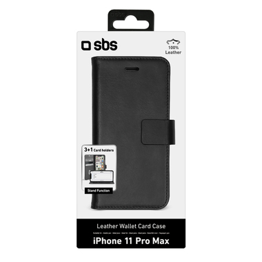 Klapphülle aus echtem Leder für iPhone 11 Pro Max | SBS
