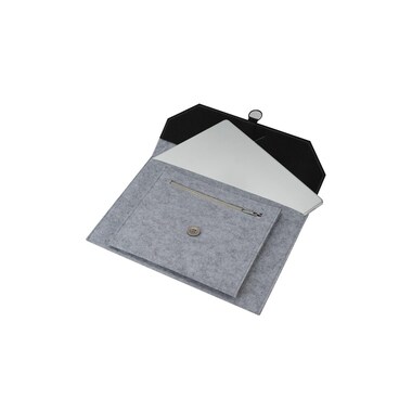 4smarts Laptop/Tablet Schutztasche 13 Zoll FeltyBag grau