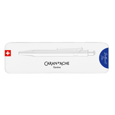 CARAN D'ACHE Stylo à bille 849 Colormat-X 849.635 bleu, Slimpack