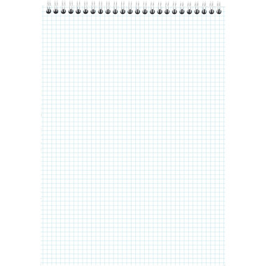 RHODIA Bloc à spirales Couleurs A4 118418C vert, carreaux 80 feuilles