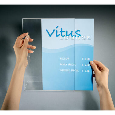 SIGEL Présentoir table Classic A4 TA211 300x210x63mm