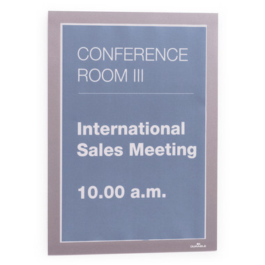 DURABLE Sichtfenster Duraframe 487223 silber, selbstklebend 2 Stk.