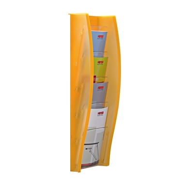 STYRO Sostegno murale prospetti A4 128-340.0240 arancione 4 scomp.