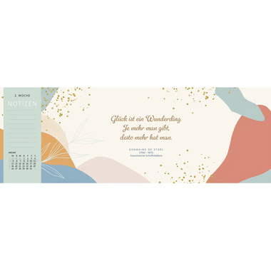 ARS EDITION Tischkalender 2026 13573 Kluge Frauen DE 29.7x11.5cm