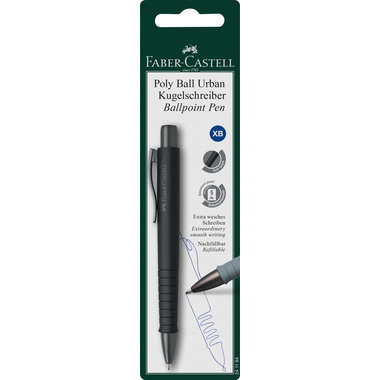 FABER-CASTELL Kugelschreiber Poly Ball XB 241153 schwarz