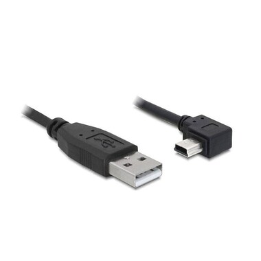 Delock USB 2.0-Kabel 90°gewinkelt USB-A - Mini-USB B 1 m