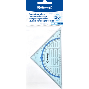 PELIKAN Equerre 16cm 700504 bleu transparent