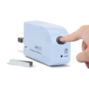 RAPESCO Heftgerät Autom. USB/Batterie 1452 blau