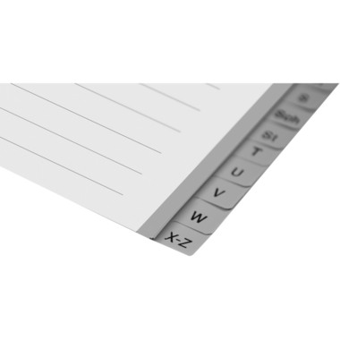 BIELLA Register PP A4+ 47842400U grau A-Z 24-teilig