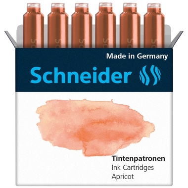 SCHNEIDER Tintenpatronen 166116 apricot 6 Stk.