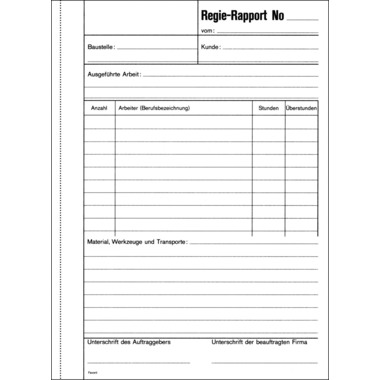 FAVORIT Regierapport Deutsch A5 9183 OK weiss 50x3 Blatt
