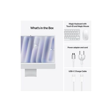 Apple iMac 24" M4 10C GPU / 512 GB / 16 GB Silber