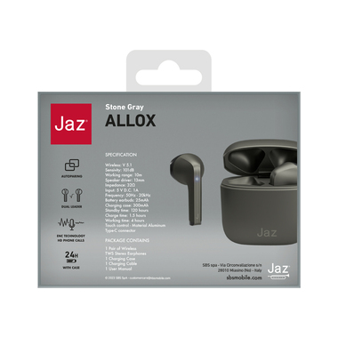 TWS earphones & metal charge case | JAZ