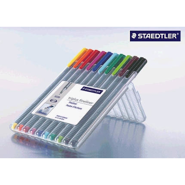 STAEDTLER Fineliner triplus 334 0,3mm 334 SB10 10 colori ass.