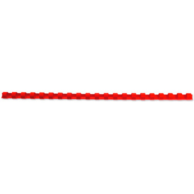GBC Plastikbindrücken 6mm A4 4028213 rot, 21 Ringe 100 Stück