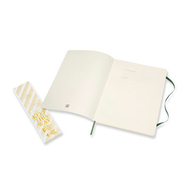 MOLESKINE Taccuino XL SC 25x19cm 600059 rigato, verde, 192 pagine