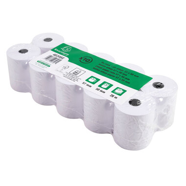EXACOMPTA Rollen Offset Papier 10 Stk. 40346E 57x50mmx20m für Kasse