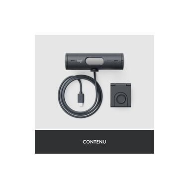Logitech Webcam Brio 500 Grafite
