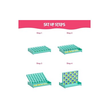 Twiddlers Kinderspiel Vier Gewinnt Mini - 8 Stück