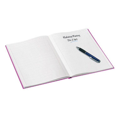 LEITZ Notizbuch WOW A5 46271023 liniert, 90g pink