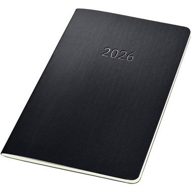 CONCEPTUM Monatskalender 2026 C2684 1M/2S schwarz 21x13.5cm
