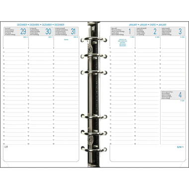EXACOMPTA Ersatzinhalt Exatime 17 2027 18272E 1W/2S 10.5x17.2 cm