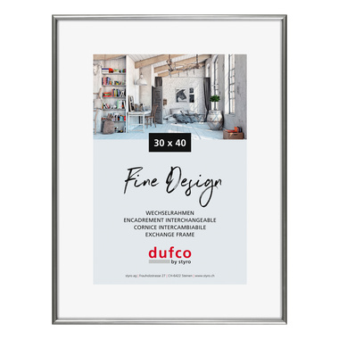 DUFCO Bilderrahmen 30x40cm 1400.40029 Fine Design silber