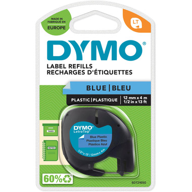 DYMO Nastro LetraTag 12mmx4m S0721650 blu