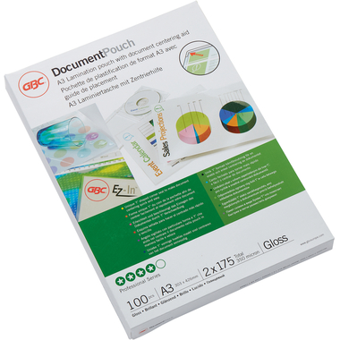 GBC Laminiertasche A3 3200746 glanz, 175my 100 Stk