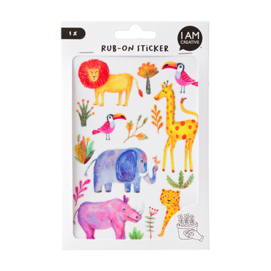 I AM CREATIVE Rub on Sticker 12x17.7cm 4010.63 Jungle