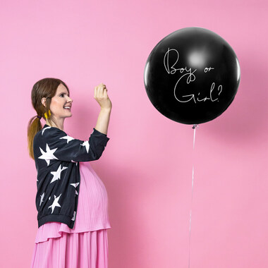 PARTYDECO Ballon 100cm BG36-2-D Gender Reveal-Girl