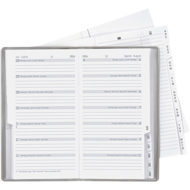 BIELLA Agenda Bern 2026 851572280026U 1S/1P silber ML 8.7x15.3cm