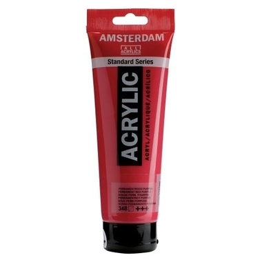 AMSTERDAM Peinture acrylique 250ml 17123480 p.rouge purpur 348