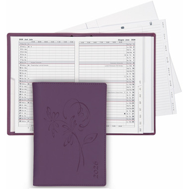 BIELLA Agenda Istanbul 2026 855715420026U 1M/2P violet ML 10.6x15.3cm