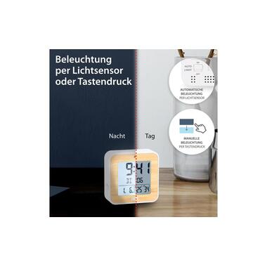 ADE Radio Alarm Clock White/Nature