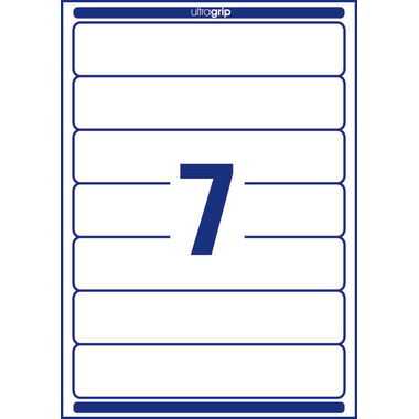 AVERY ZWECKFORM Etiquettes dorsale 38x192mm L4760-25 blanc 210 pcs./25 + 5 flls.