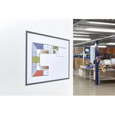 MAGNETOPLAN Cadre aimant magnetofix A3 1130401 gris 5 pcs.