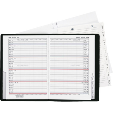 BIELLA Agenda Glasgow 2026 855312020026U 1M/2P nero ML 10x13.9cm