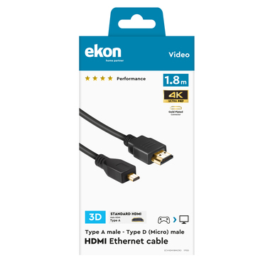 HDMI - micro HDMI cable | Ekon
