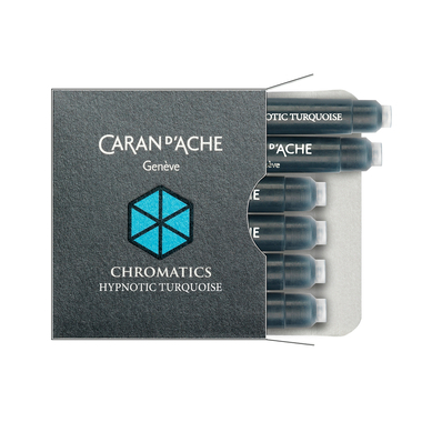 CARAN D'ACHE Tintenpatrone 8021.191 Hypnotic Turquoise 6 Stück