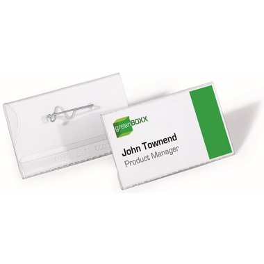 DURABLE porte-noms 860819 avec epingle 40x75mm 10 pc