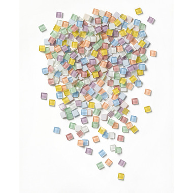 FOLIA Mosaik-Glassteine 10x10mm 5619 Pastel 300 Stück