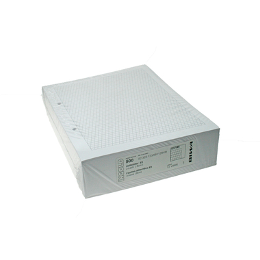 INGOLD-BIWA Ringbucheinlagen E5 02.322.442 weiss 90g 4x4mm kar. 500 Blatt