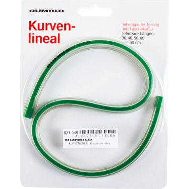 RUMOLD Flexibler Kurvenlineal 40cm 821040 mit Teilung