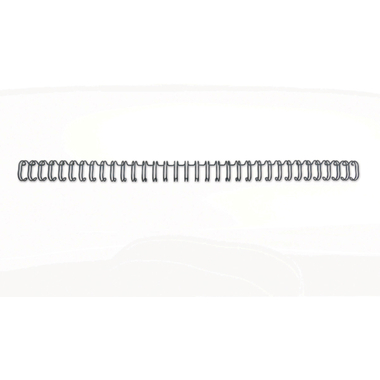 GBC Drahtbinderücken 9.5mm A4 RG810610 schwarz, 34 Ringe 100 Stück