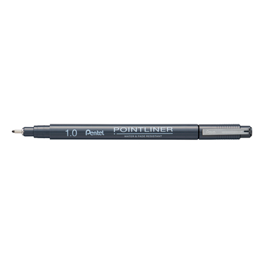 PENTEL Fineliner Pigment 1.0 mm S20P-10A POINTLINER, schwarz