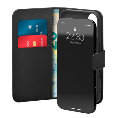 Étui portefeuille avec support pour iPhone 16 Plus | Pur