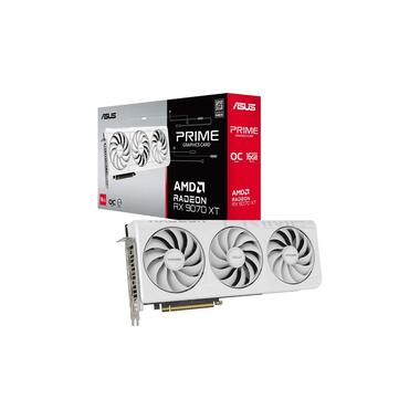 ASUS Graphics Card Prime Radeon RX 9070 XT OC Edition 16GB White